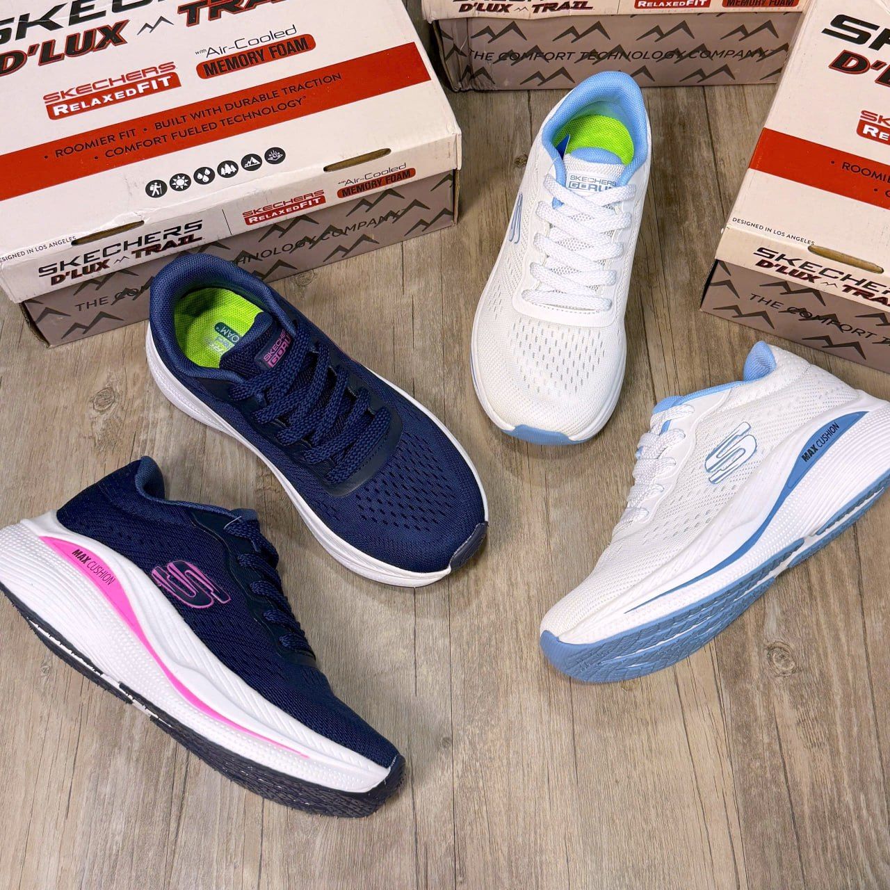 Giày Skechers Max Cushioning Elite 2.0 HN B/White