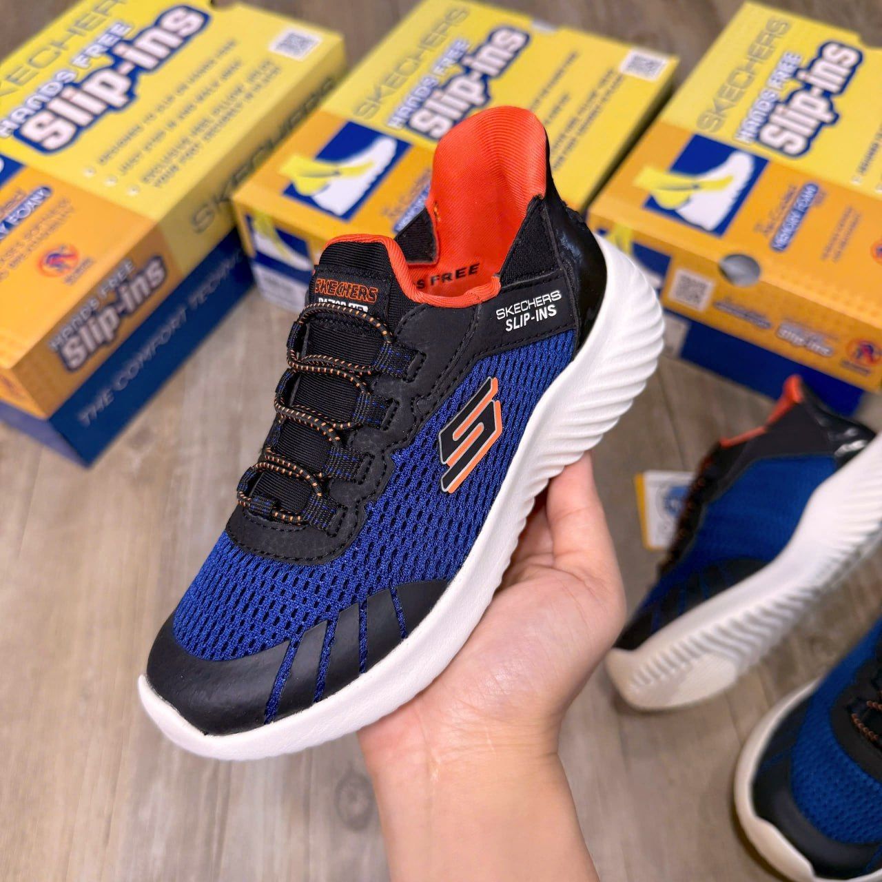Giày Skechers Bounder MV Royal/Black