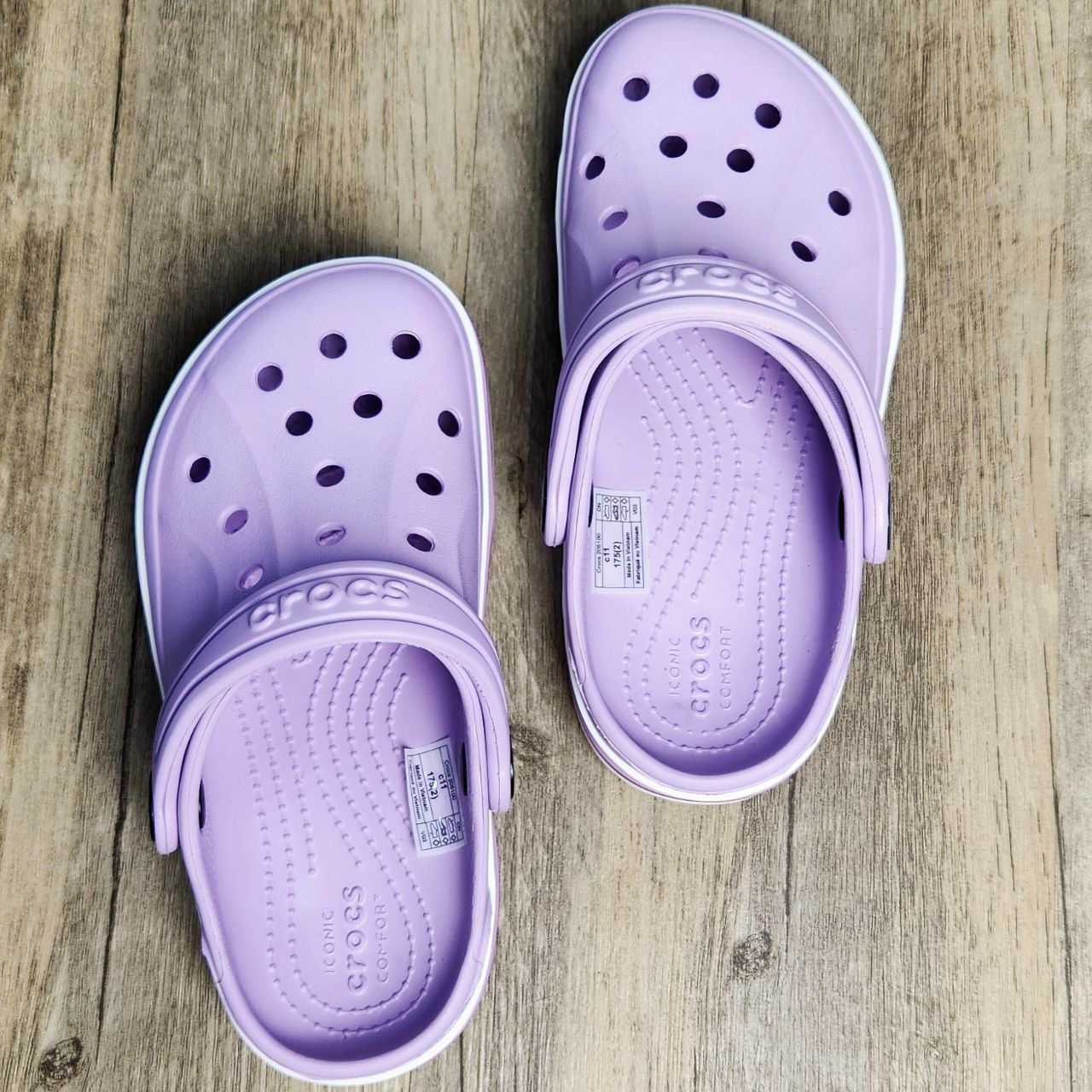 Dép Crocs Kid Bayaband Clog HN Lavender