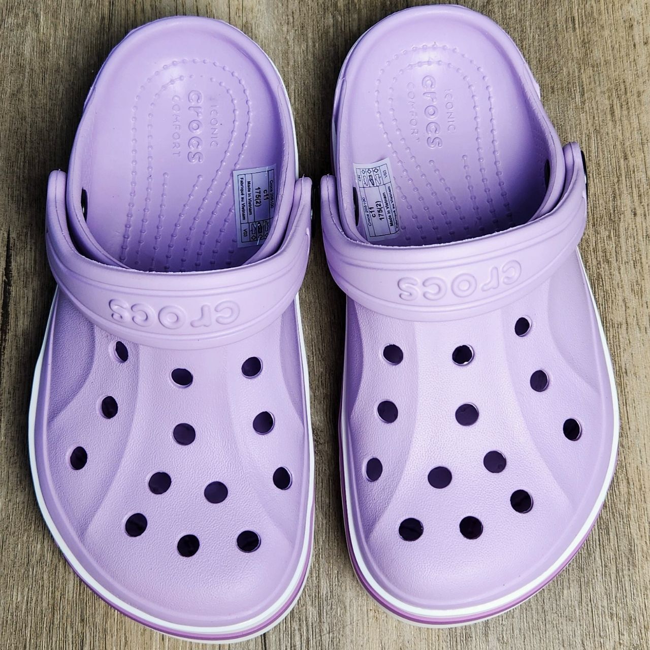 Dép Crocs Kid Bayaband Clog HN Lavender
