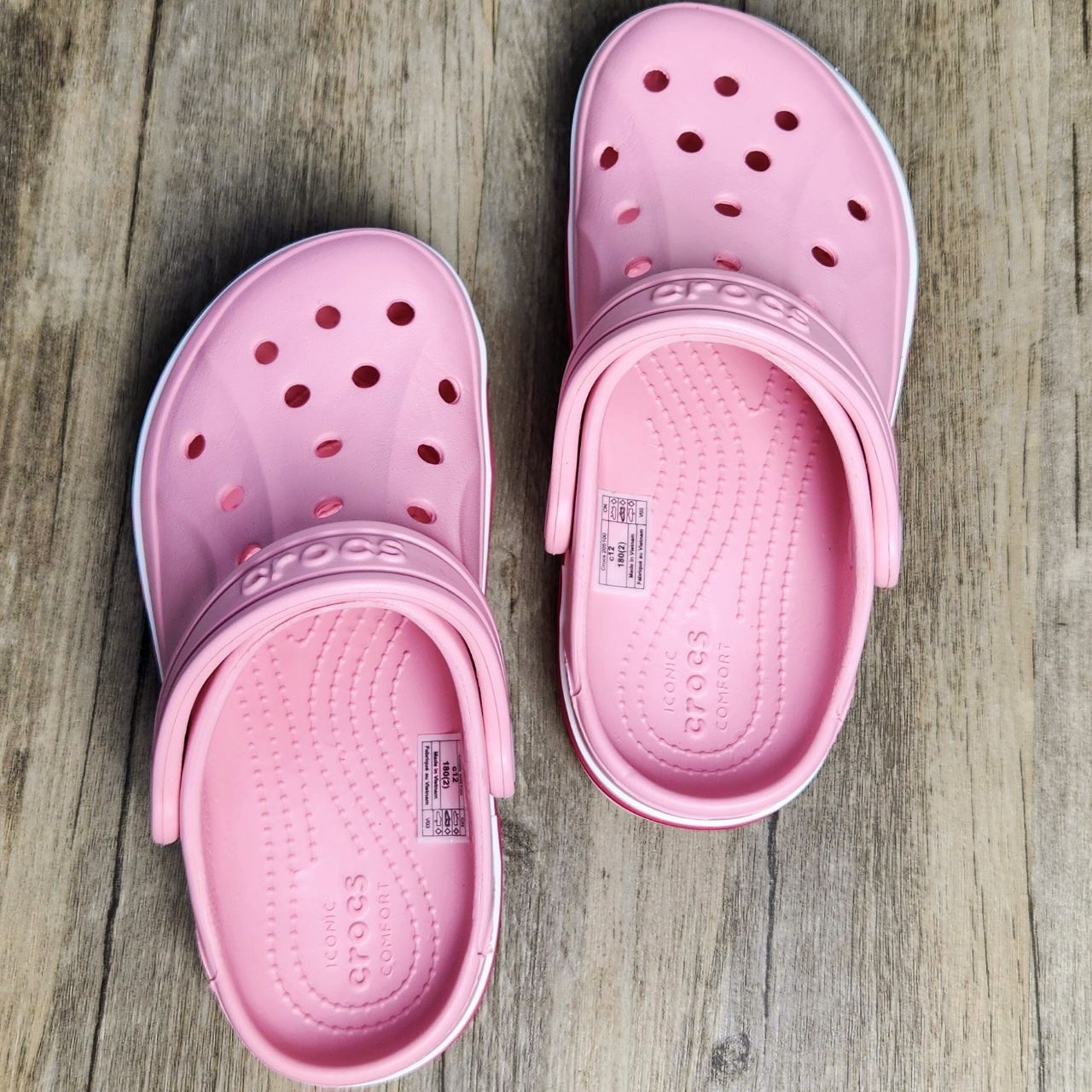 Dép Crocs Kid Bayaband Clog HN Pink