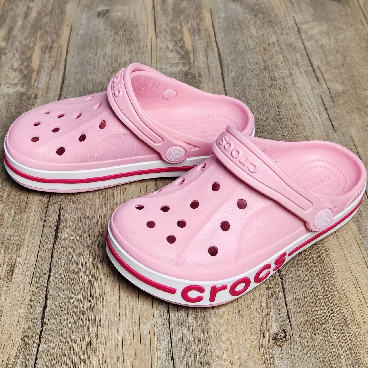 Dép Crocs Kid Bayaband Clog HN Pink
