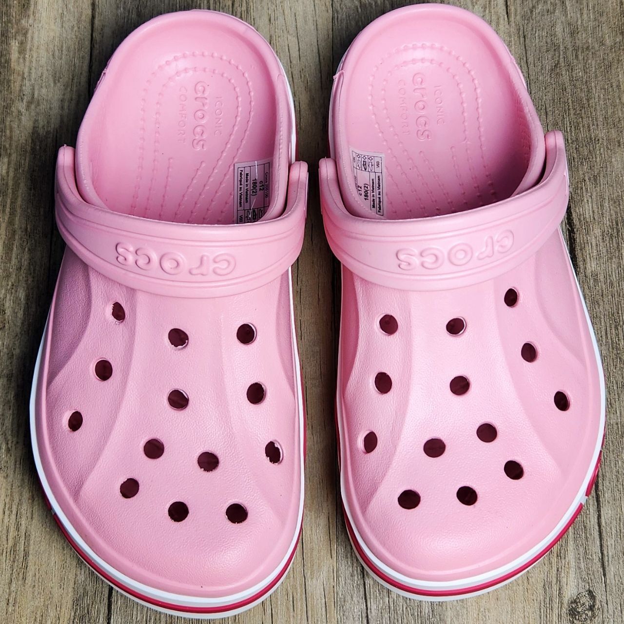 Dép Crocs Kid Bayaband Clog HN Pink