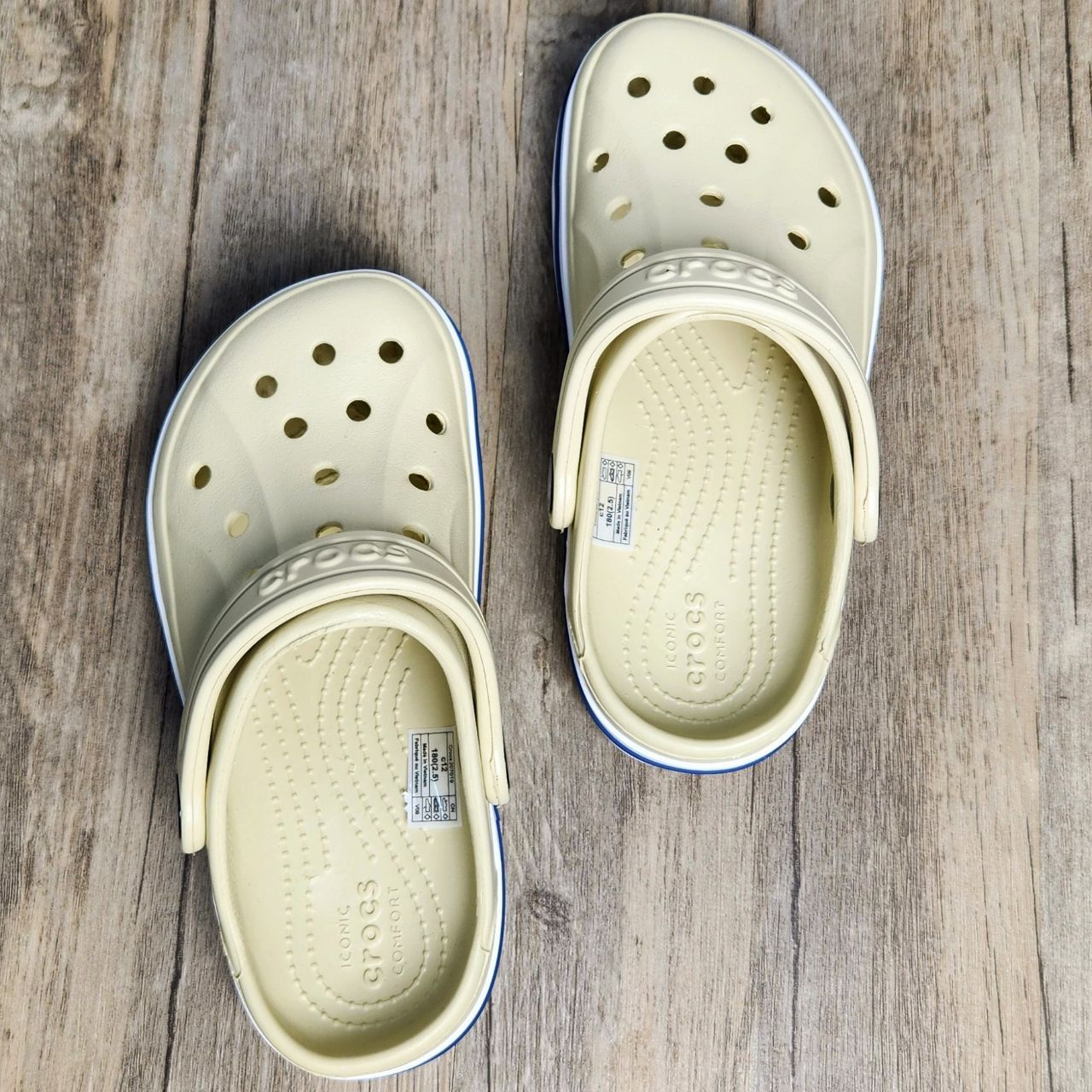 Dép Crocs Kid Bayaband Clog HN Bone