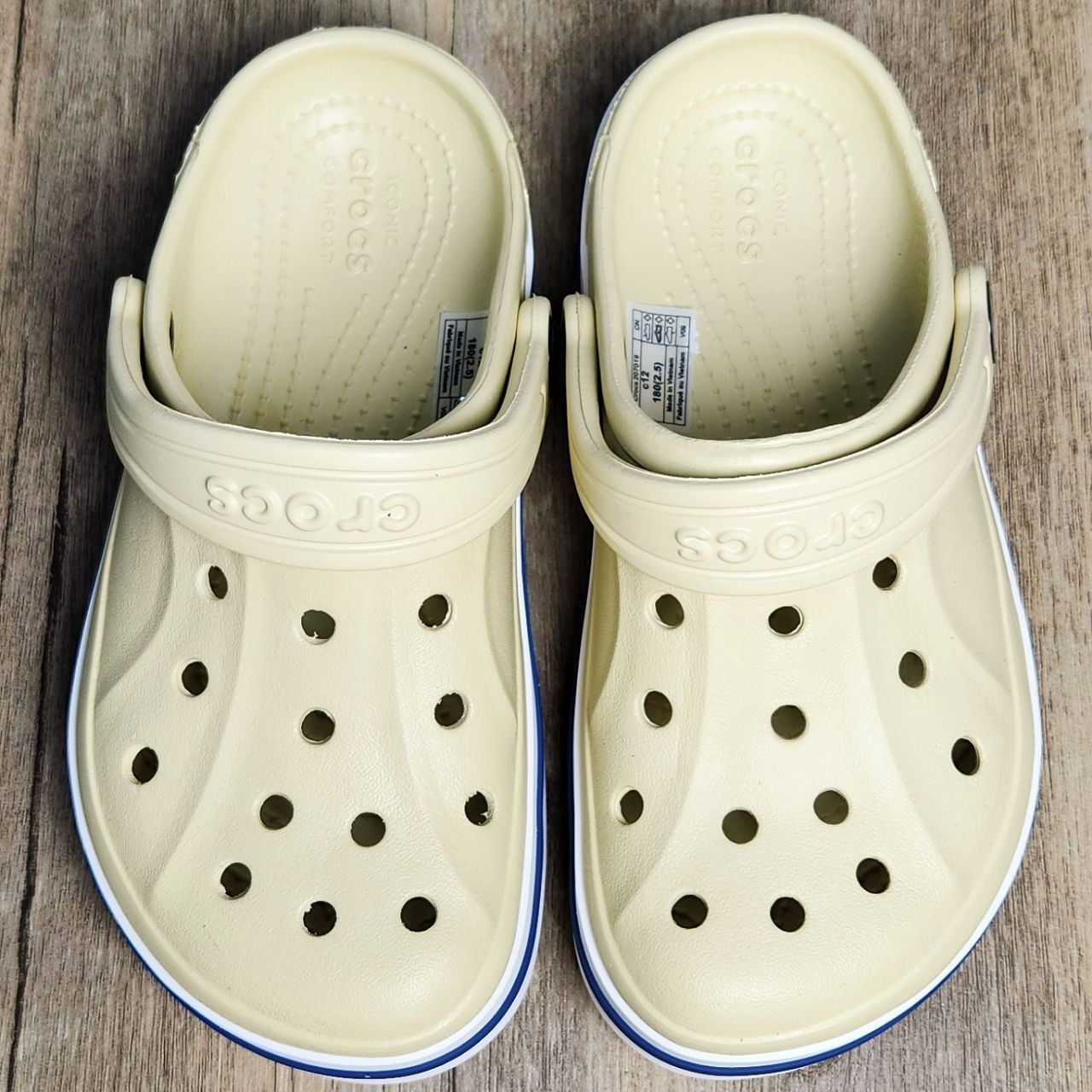 Dép Crocs Kid Bayaband Clog HN Bone