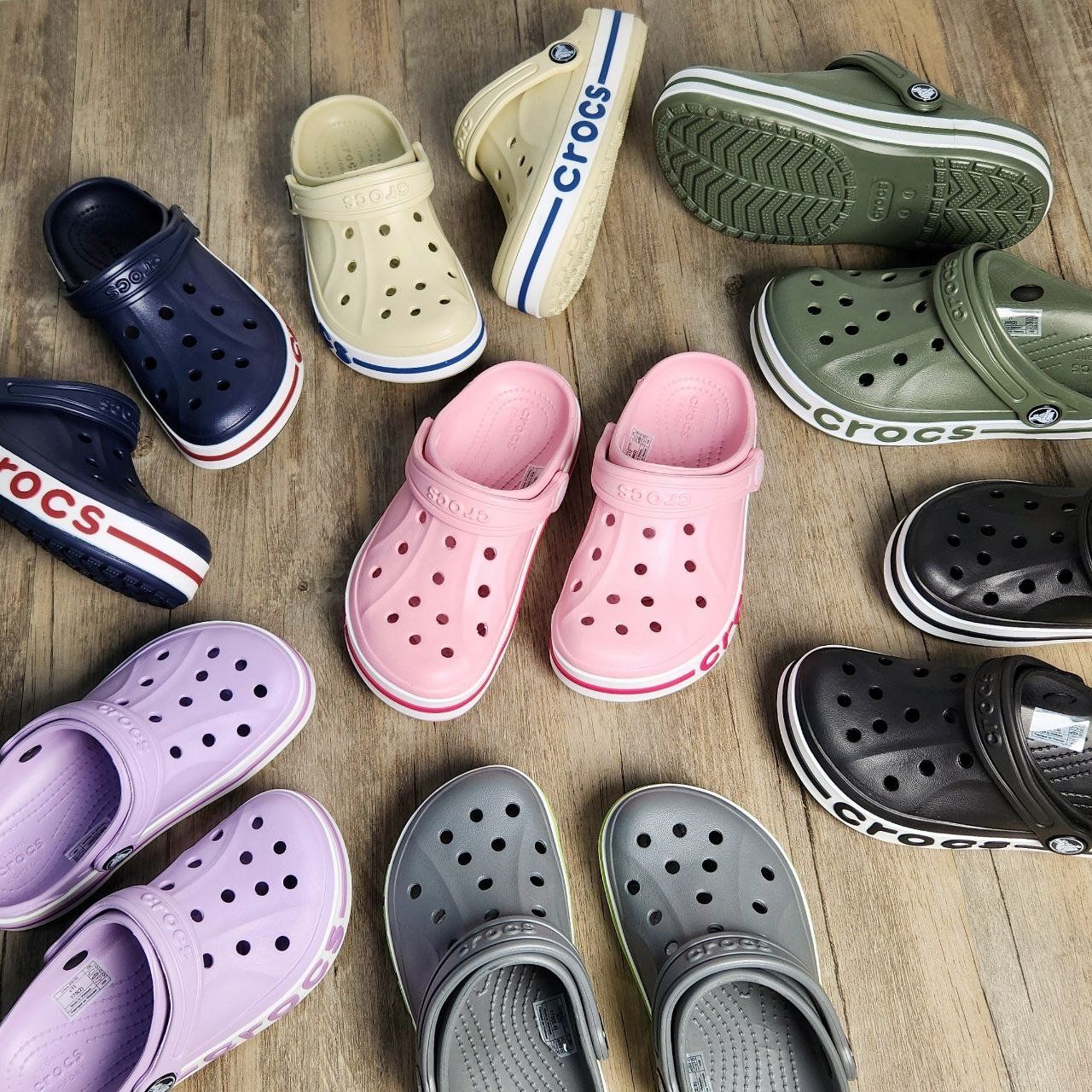 Dép Crocs Kid Bayaband Clog HN Bone