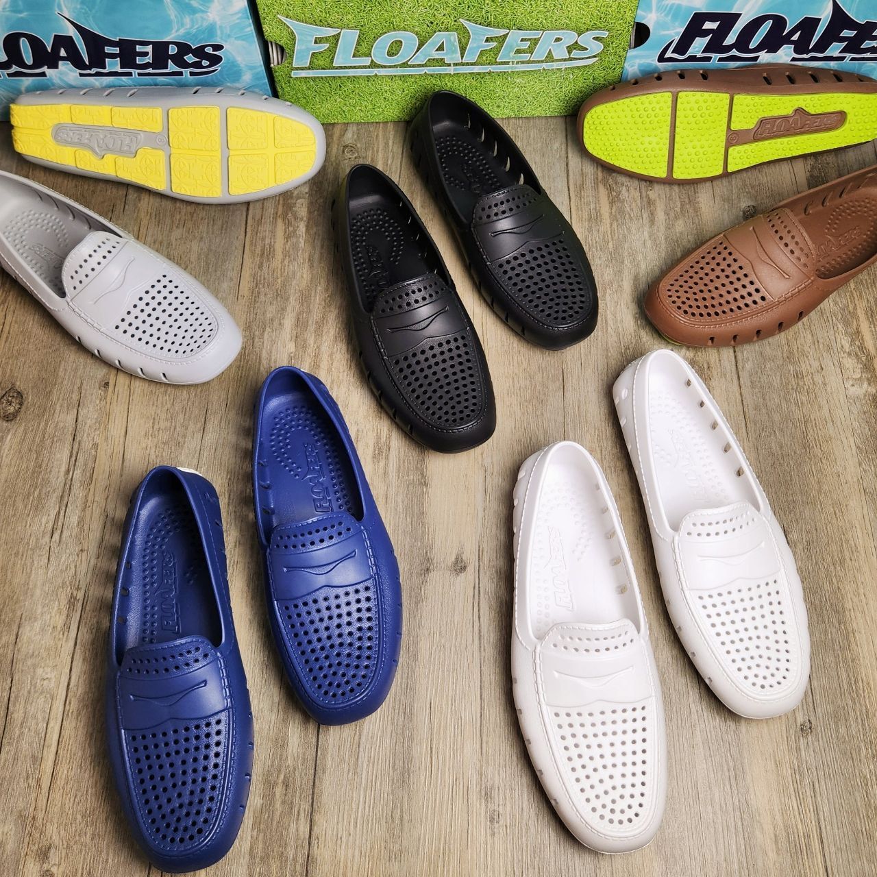 Giày Mọi Floafers DP Navy/White