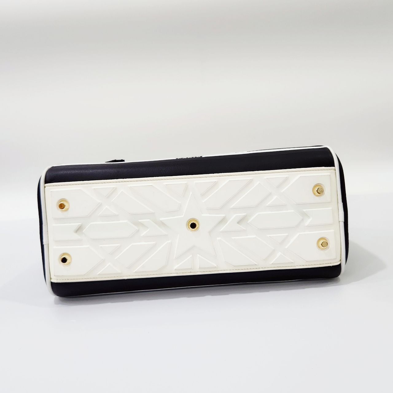 Túi Dior Vibe Zip Bowling HD Đen trắng