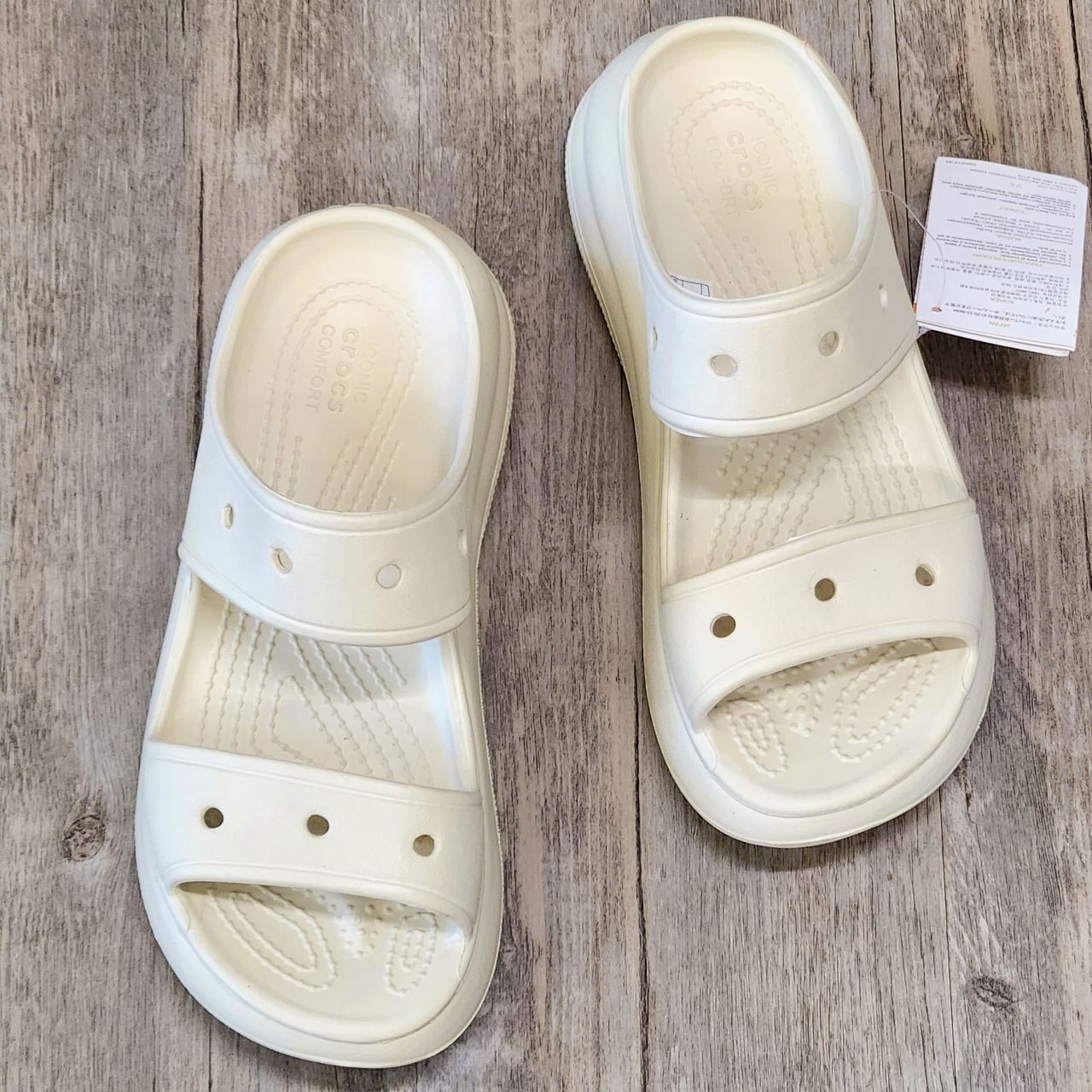 Dép Crocs Classic Crush Sandal 3 lớp HN Be