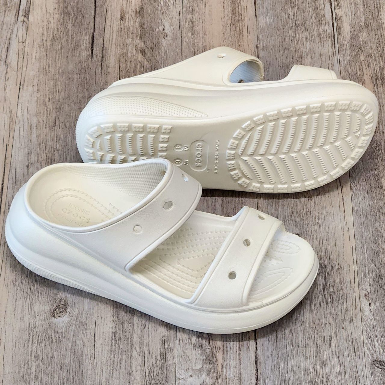 Dép Crocs Classic Crush Sandal 3 lớp HN Be