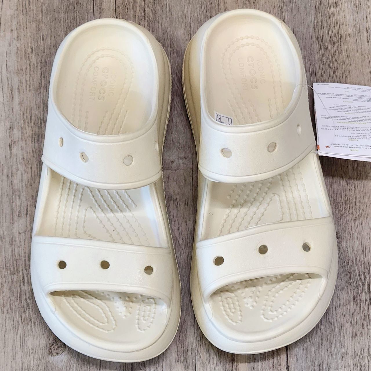 Dép Crocs Classic Crush Sandal 3 lớp HN Be