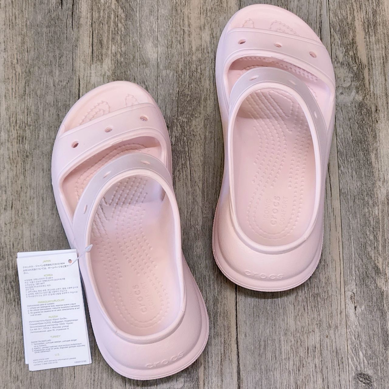 Dép Crocs Crush Sandal HN Pink