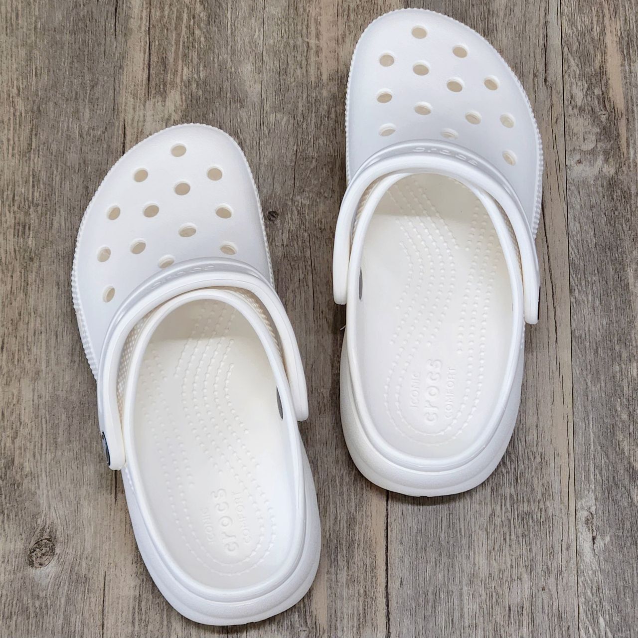 Dép Crocs Clog Plaform HN White