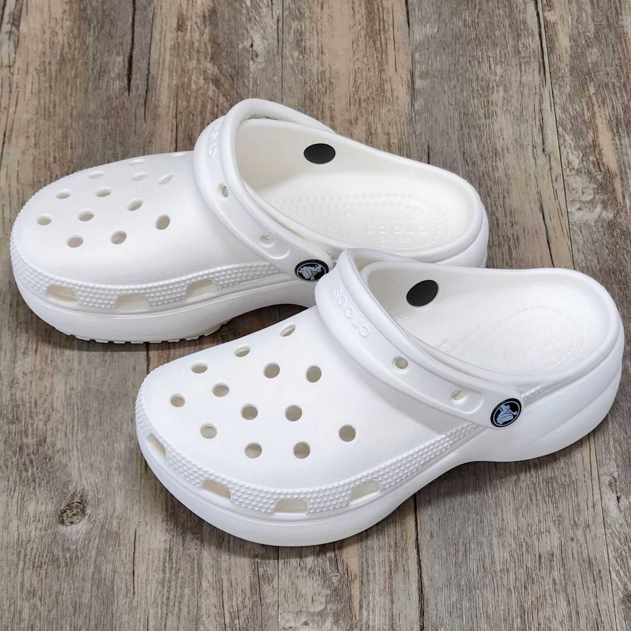 Dép Crocs Clog Plaform HN White