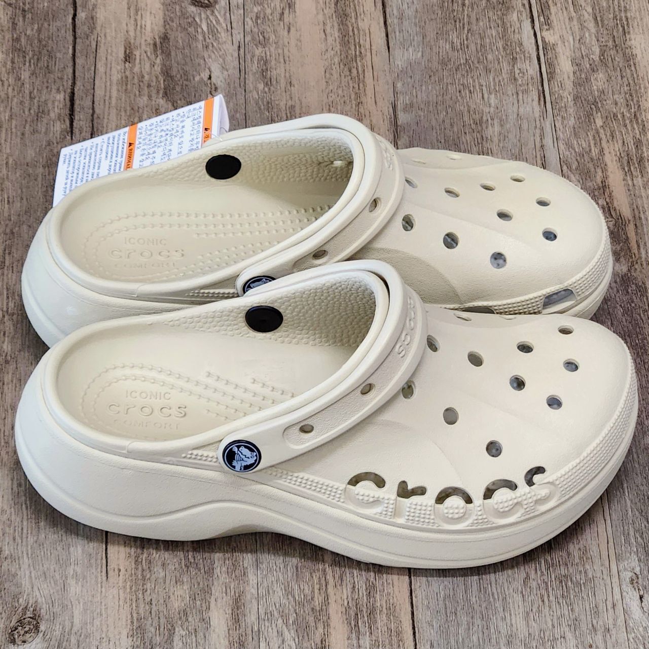 Dép Crocs Clog Baya Plaform HN Bone