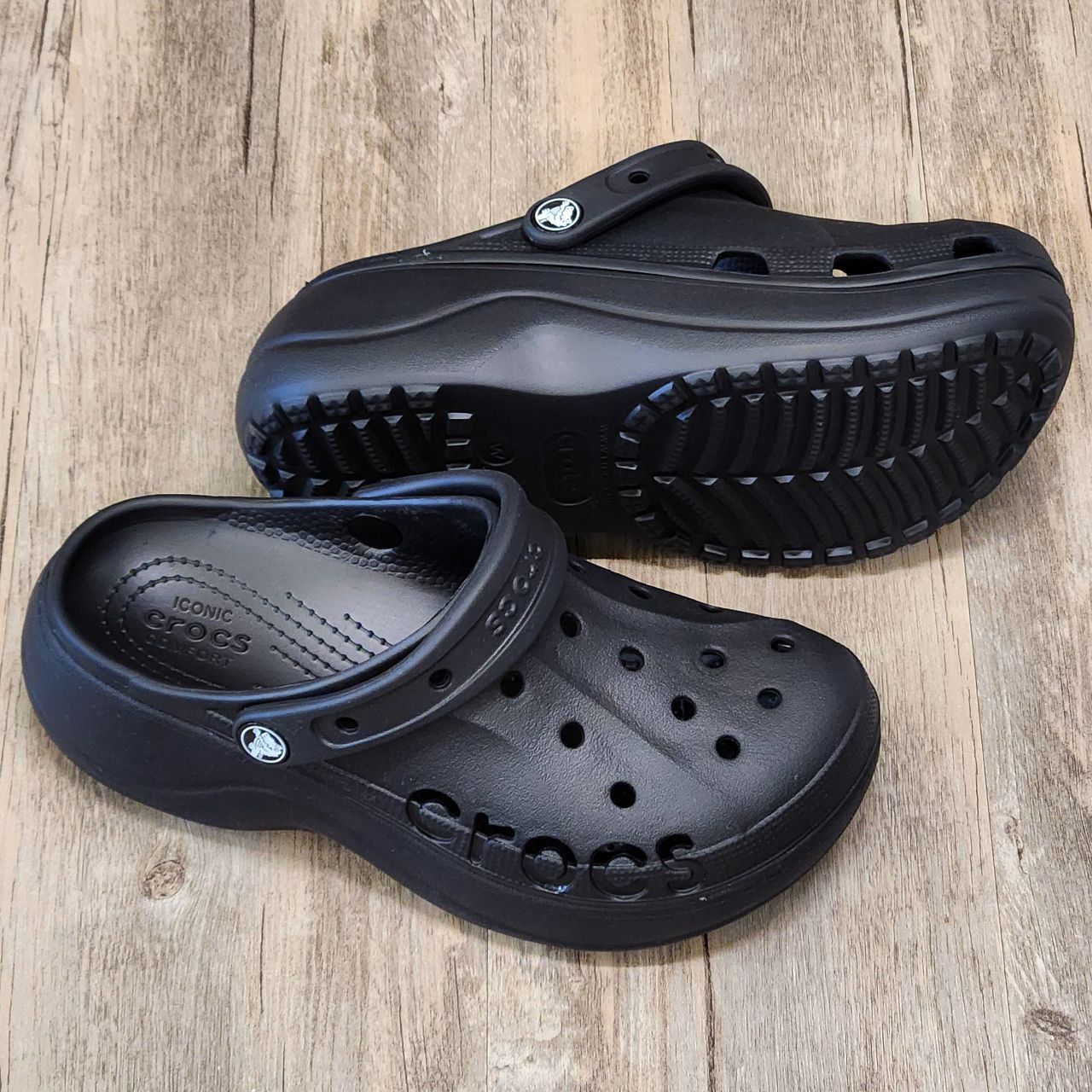 Dép Crocs Clog Baya Plaform HN Black