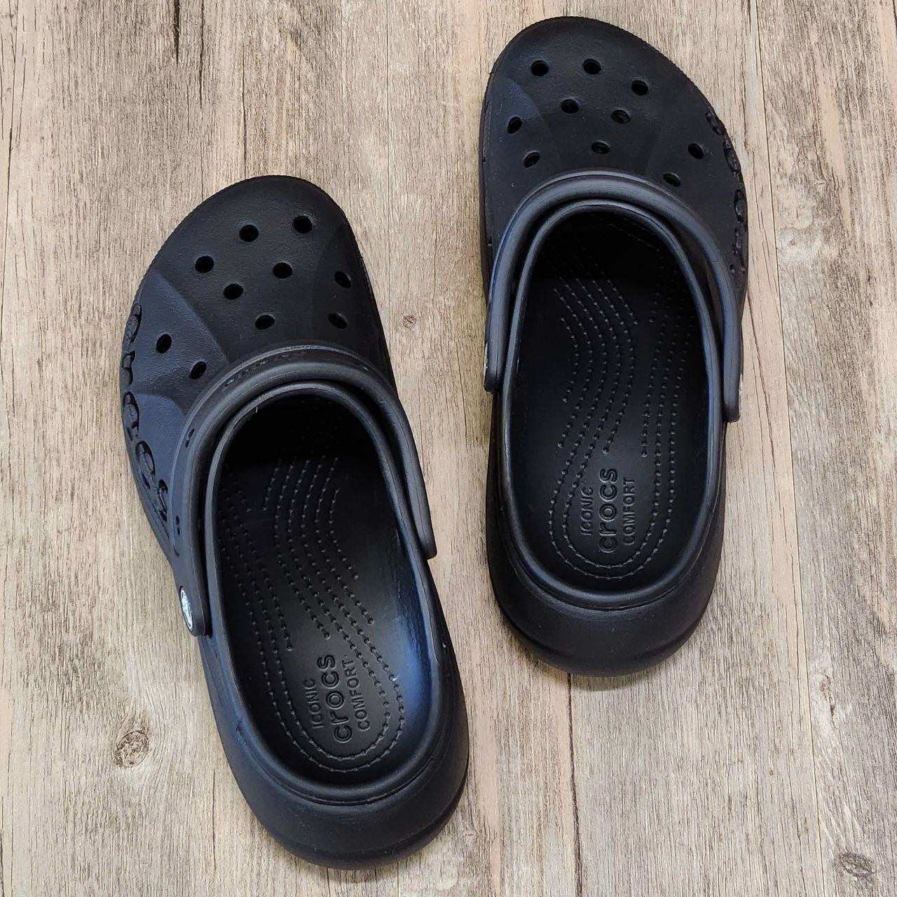 Dép Crocs Clog Baya Plaform HN Black