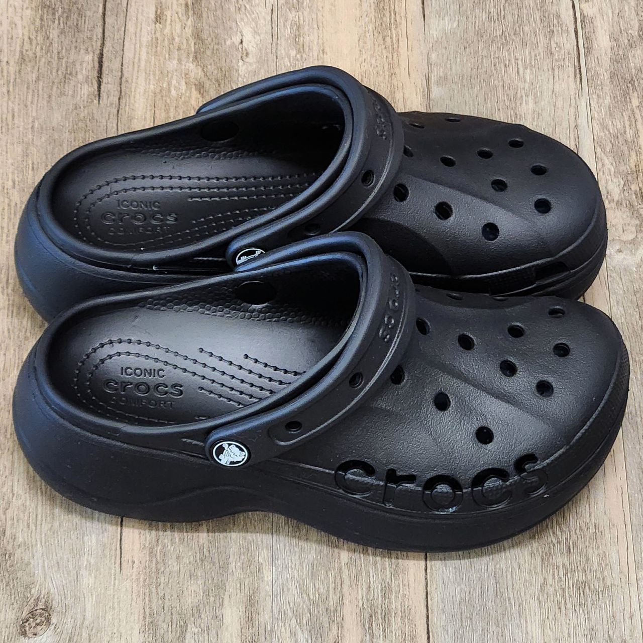 Dép Crocs Clog Baya Plaform HN Black
