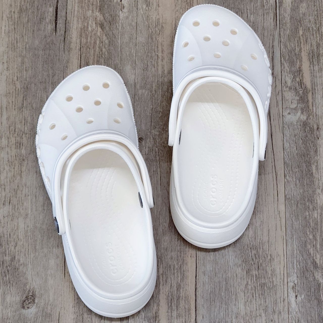 Dép Crocs Clog Baya Plaform HN White