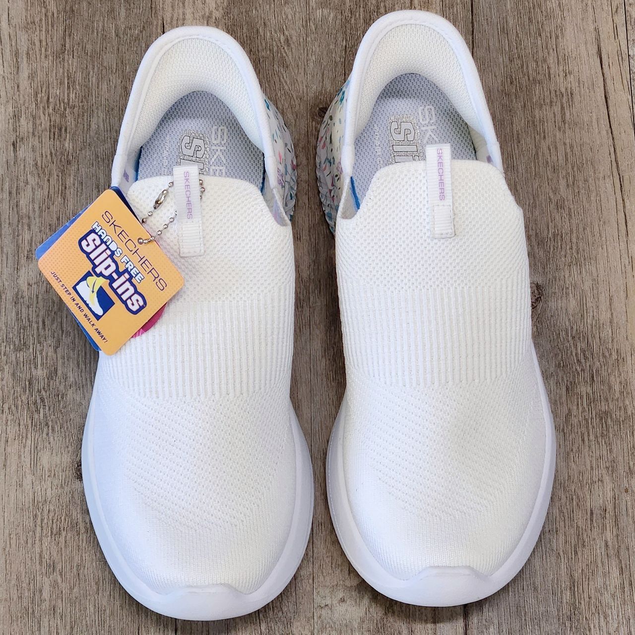 Giày Skechers Slip-ins Bloom On MV White