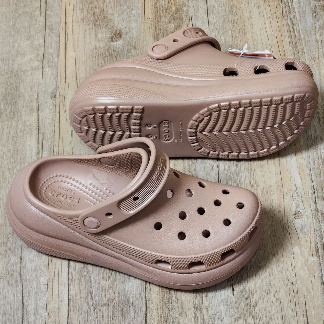 Dép Crocs Clog Crush HN Latte