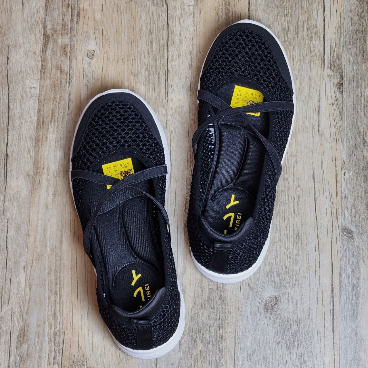Giày Nhật Kirei breathable walk straps V2 HD Đen