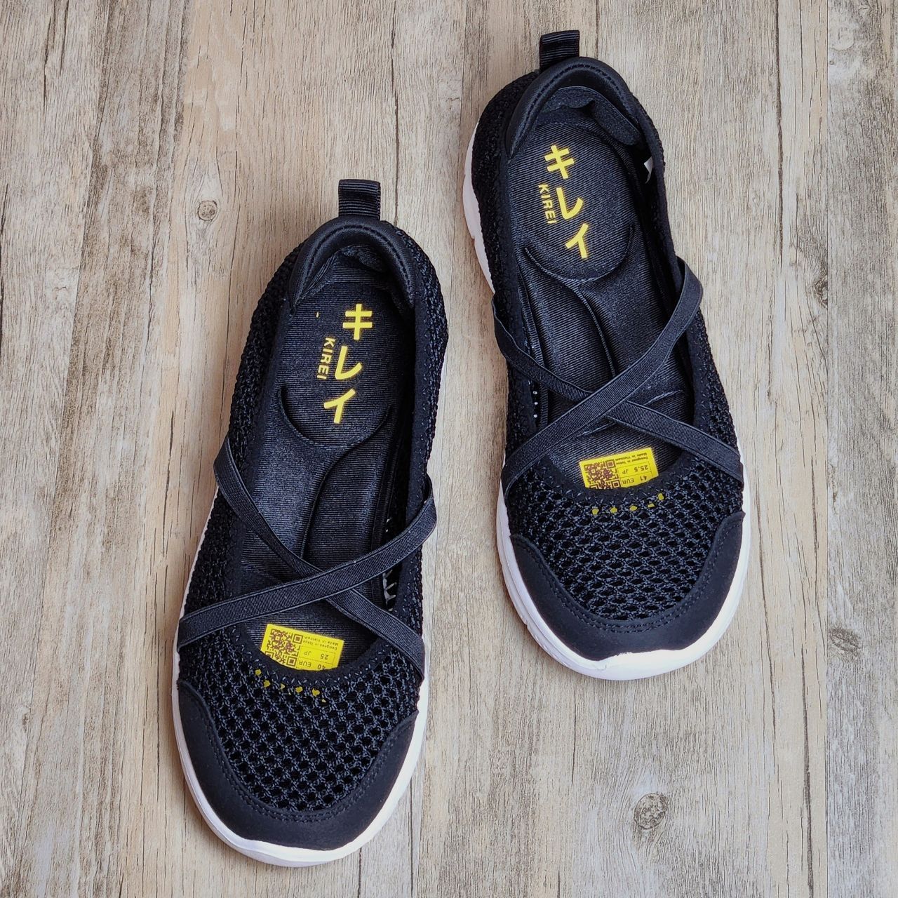 Giày Nhật Kirei breathable walk straps V2 HD Đen