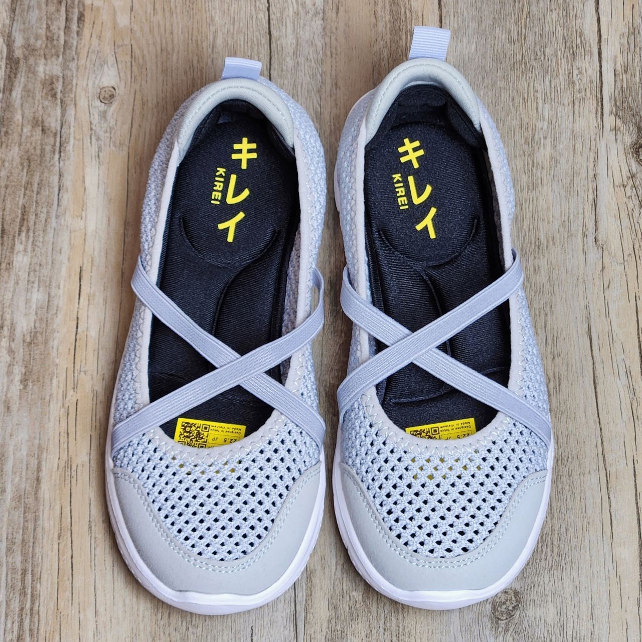 Giày Nhật Kirei breathable walk straps V2 HD Xám