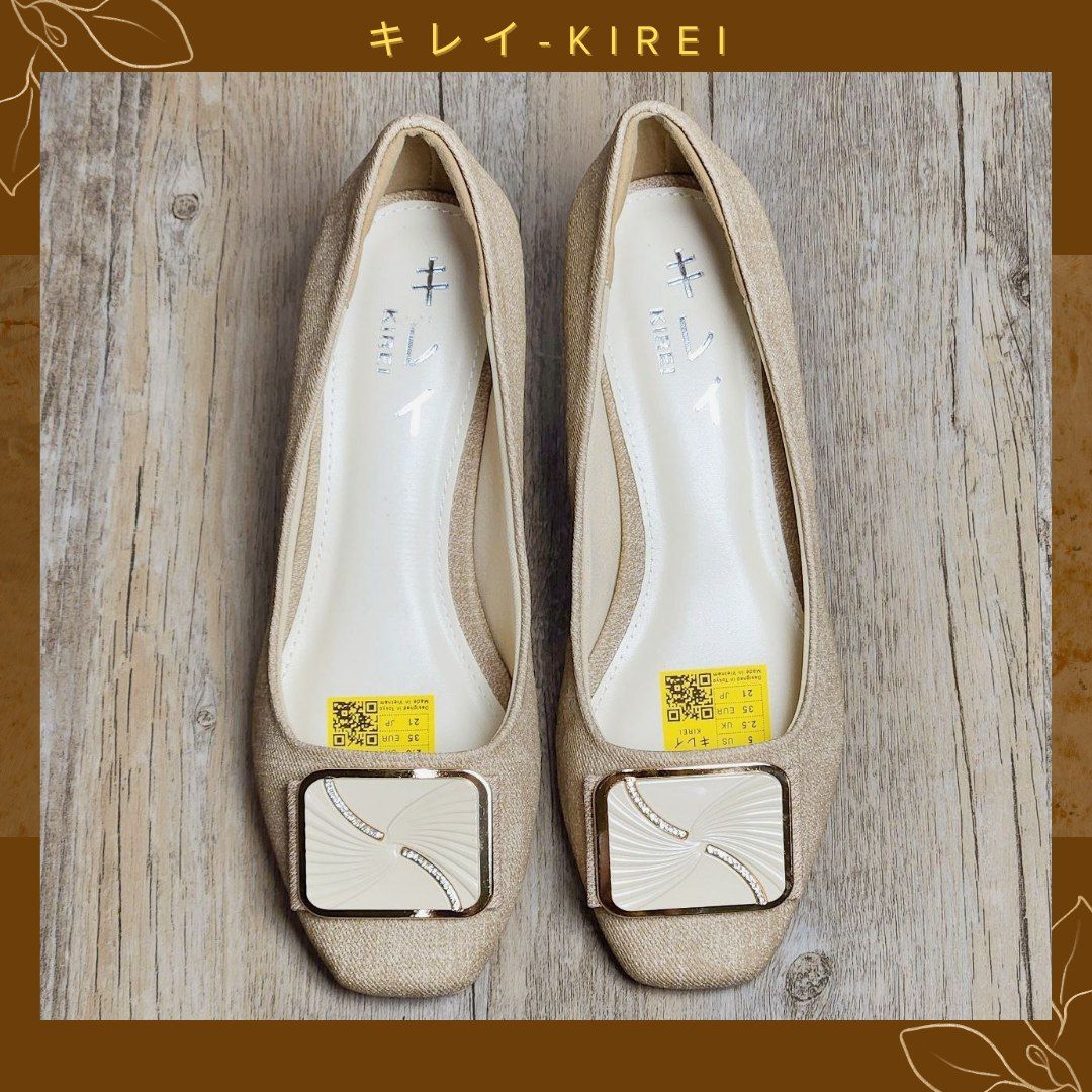 Giày Kirei cao gót 3D-Print 4P CP Khaki
