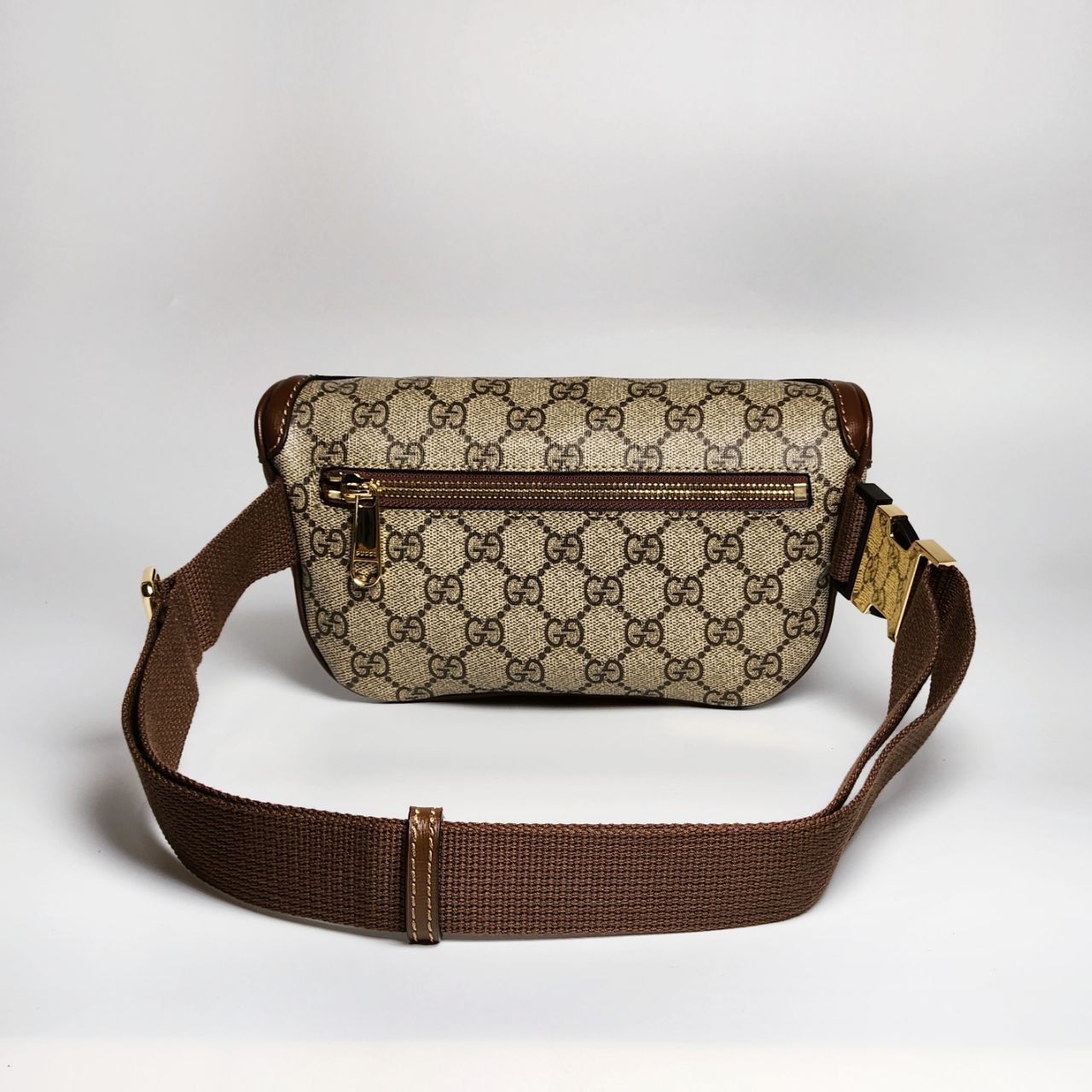 Túi đeo chéo - Gucci Belt Bag with Interlocking G DS Nâu