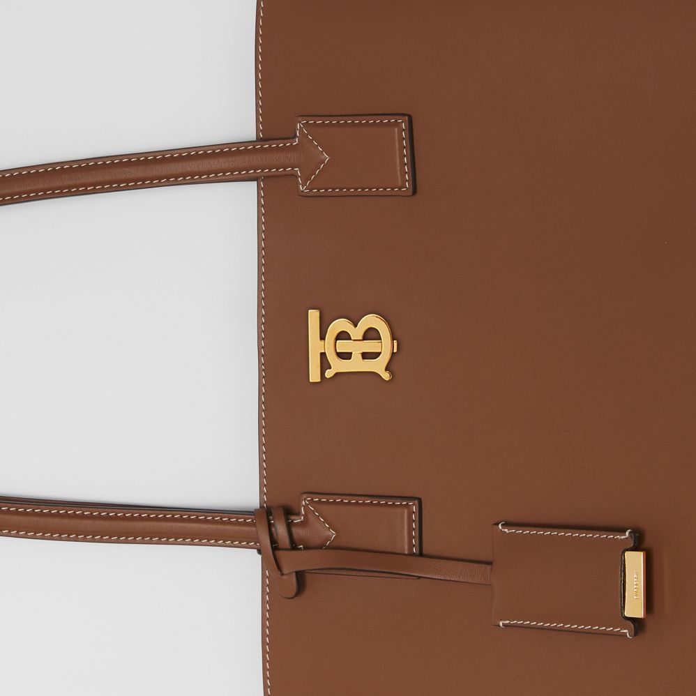 Túi xách - Burberry Medium Monogram Motif Leather Tote HD Nâu