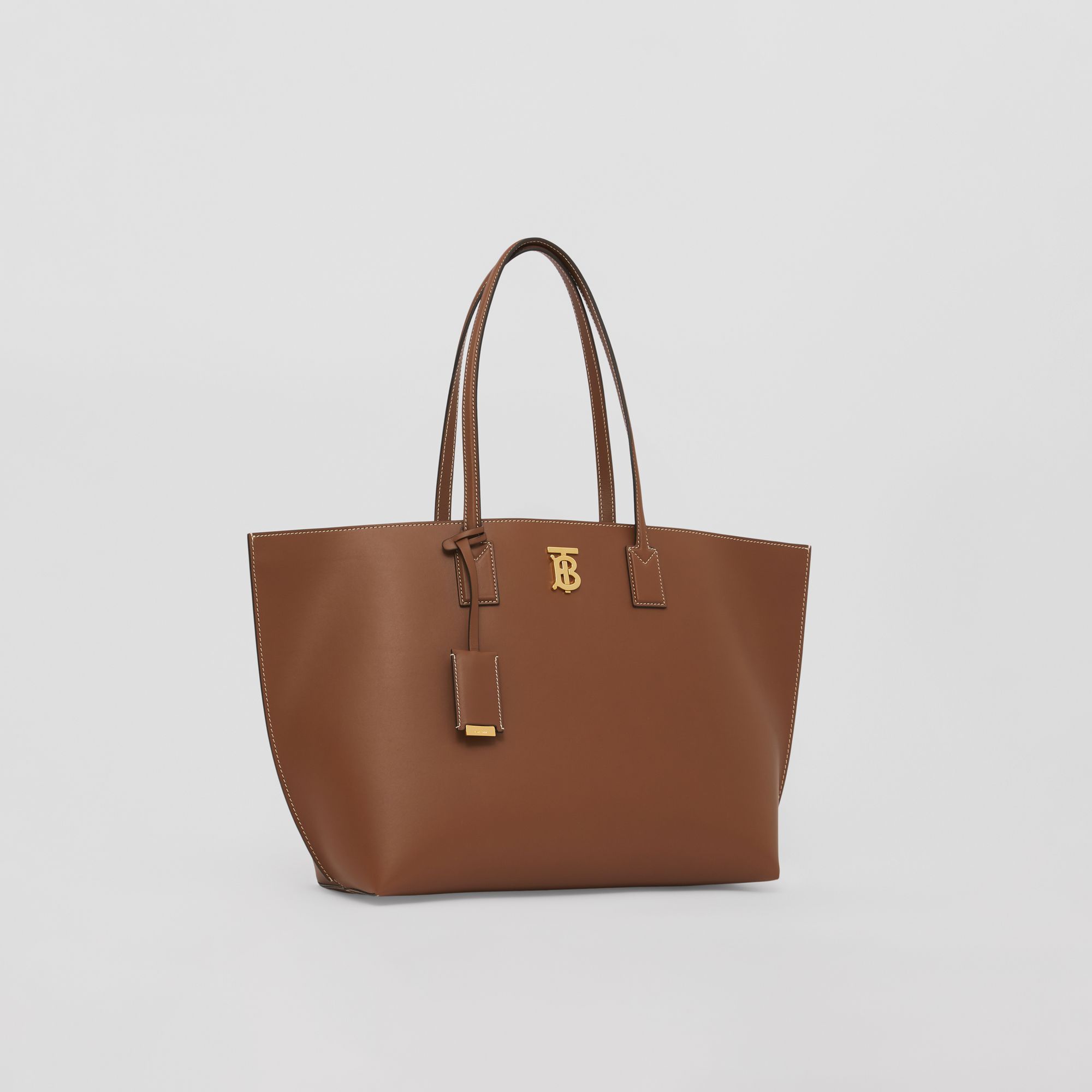 Túi xách - Burberry Medium Monogram Motif Leather Tote HD Nâu