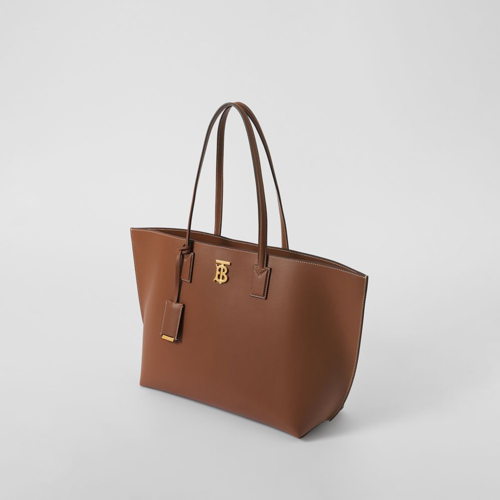 Túi xách - Burberry Medium Monogram Motif Leather Tote HD Nâu