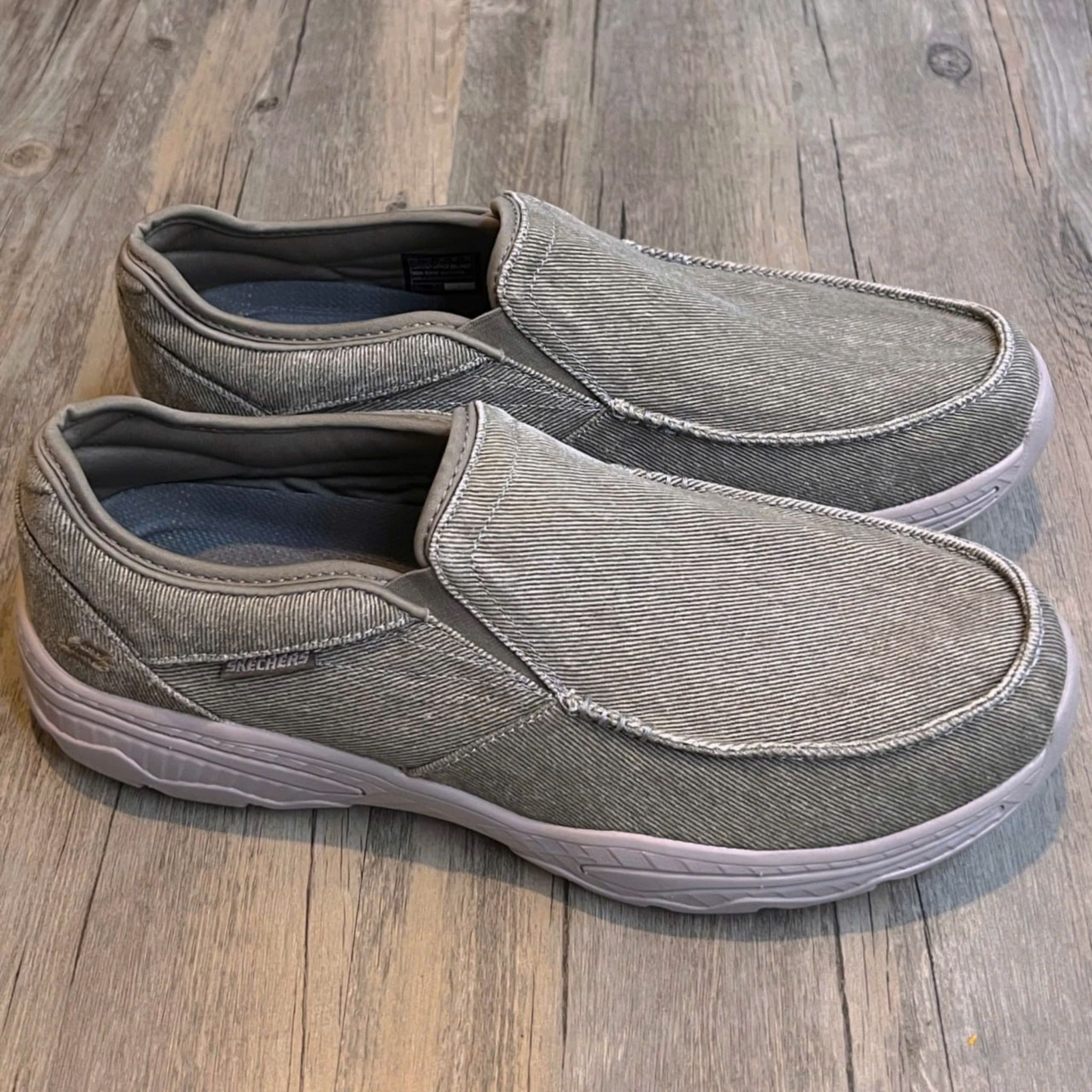 Giày thể thao Skechers Denim Big size DP 03 Xám