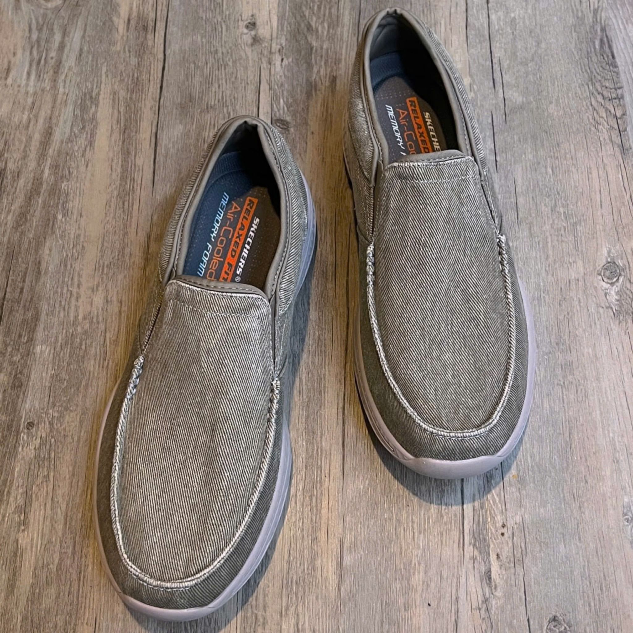 Giày thể thao Skechers Denim Big size DP 03 Xám
