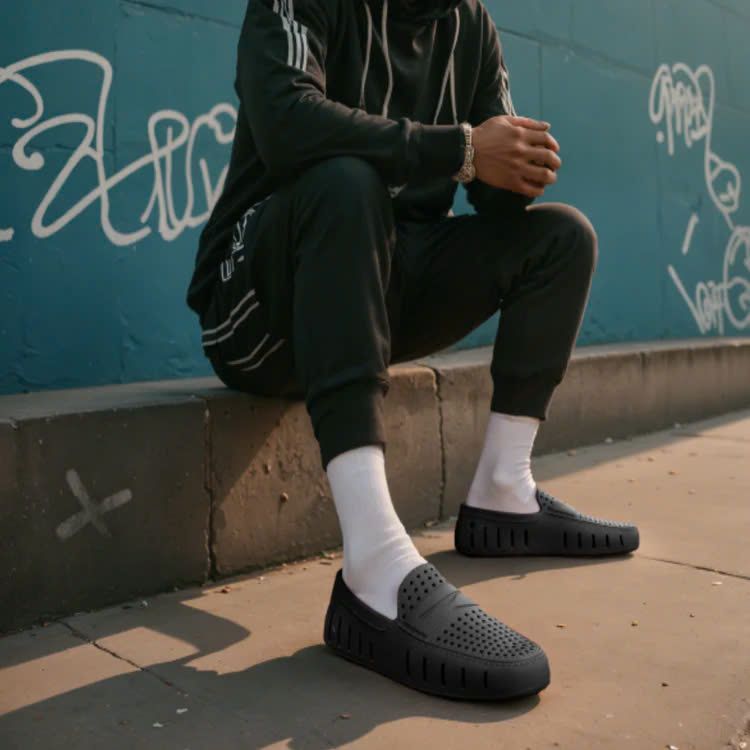 Giày Mọi Floafers DP Black/Asphalt