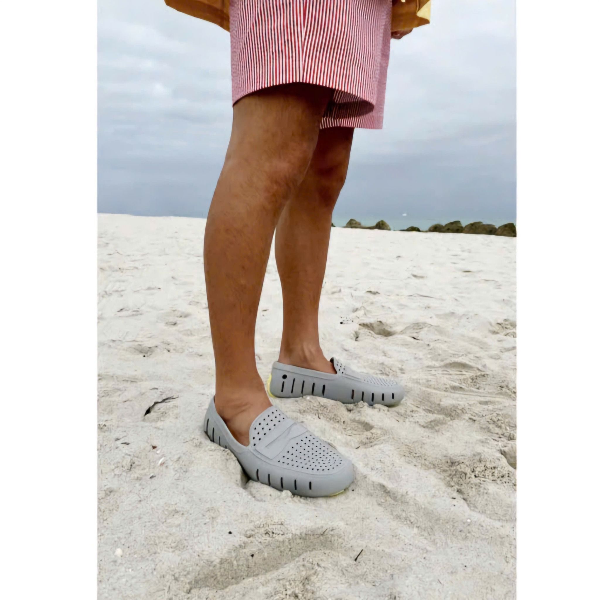 Giày Mọi Floafers DP Gray/Lemon