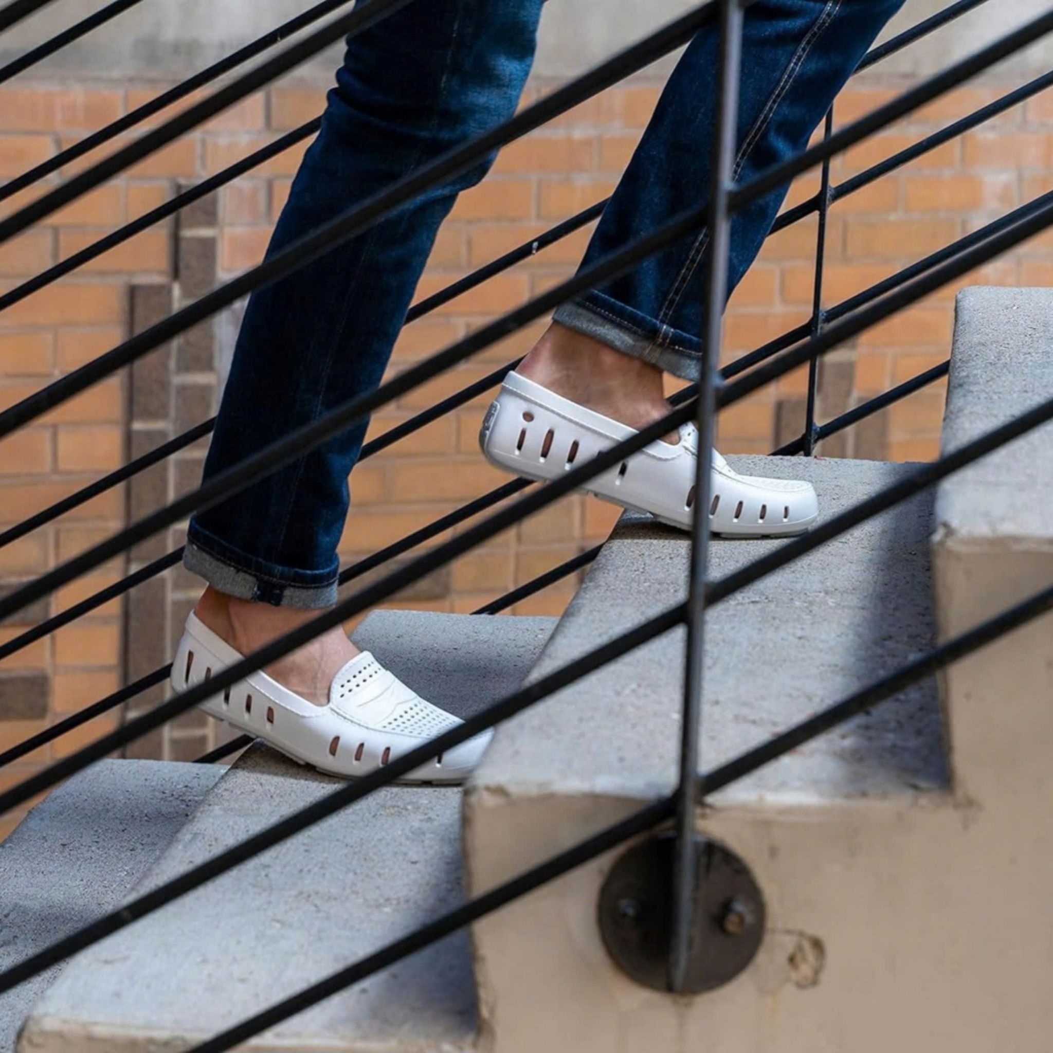 Giày Mọi Floafers DP Navy/White