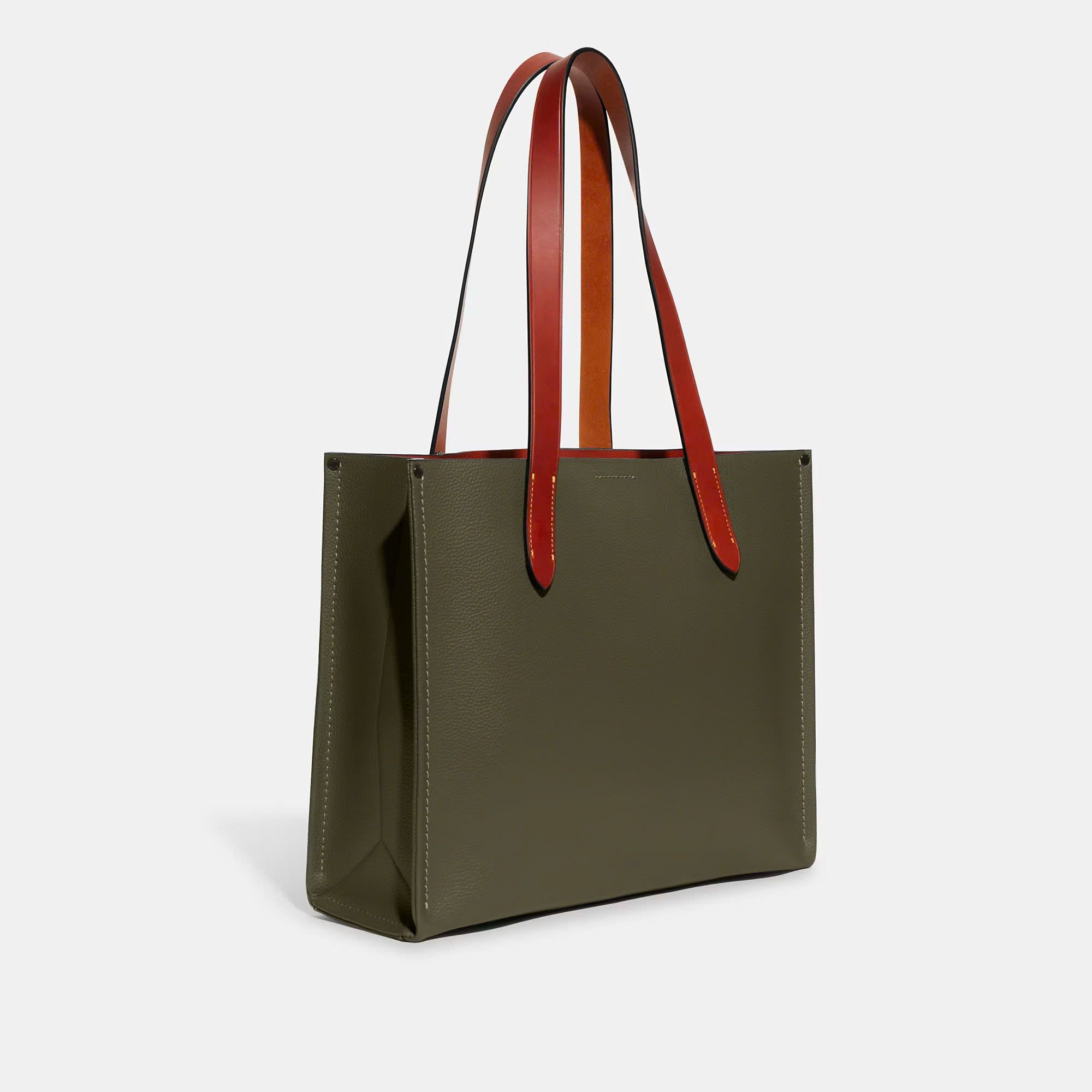 Túi Coach Relay Tote Bag 34 Leatherware DS Green