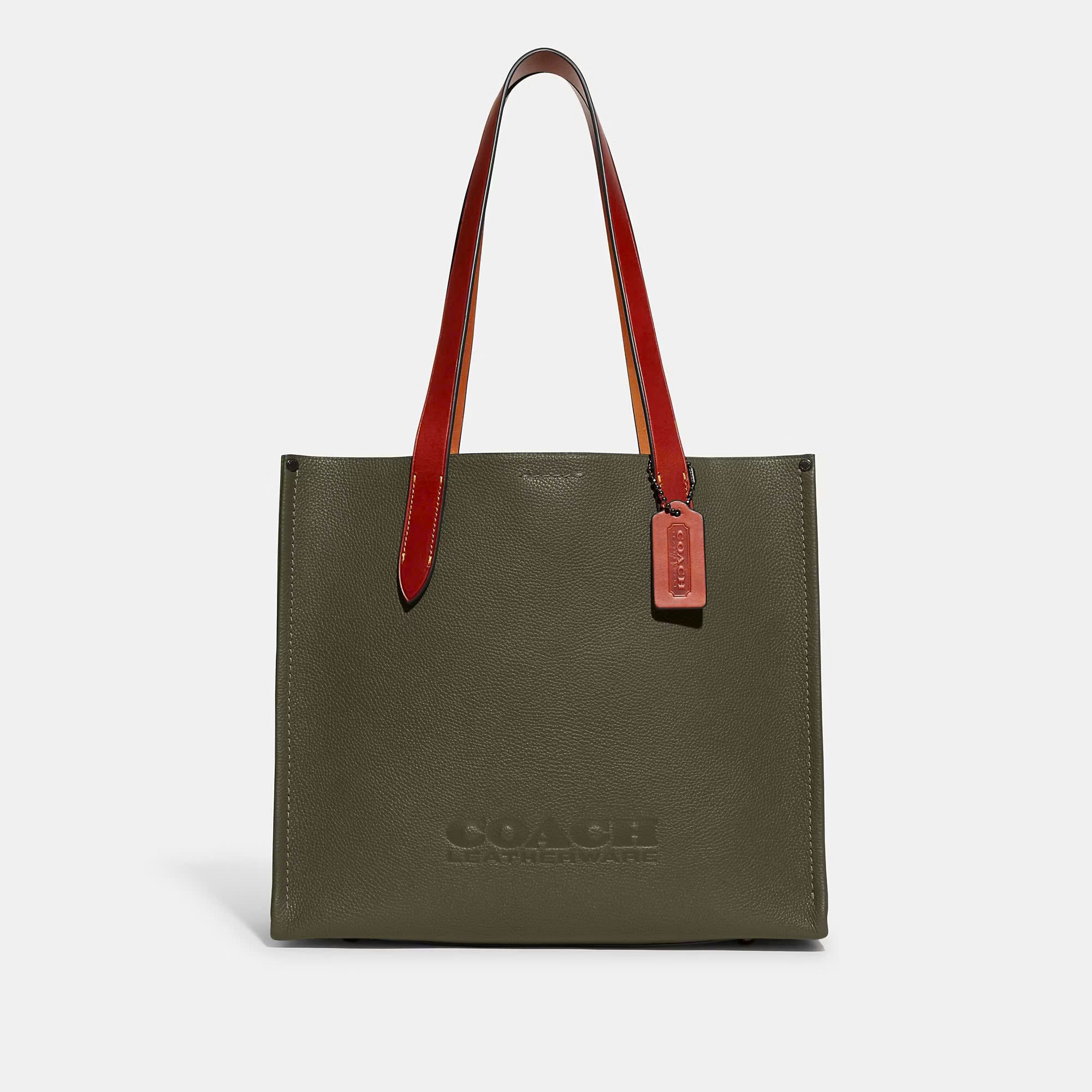 Túi Coach Relay Tote Bag 34 Leatherware DS Green