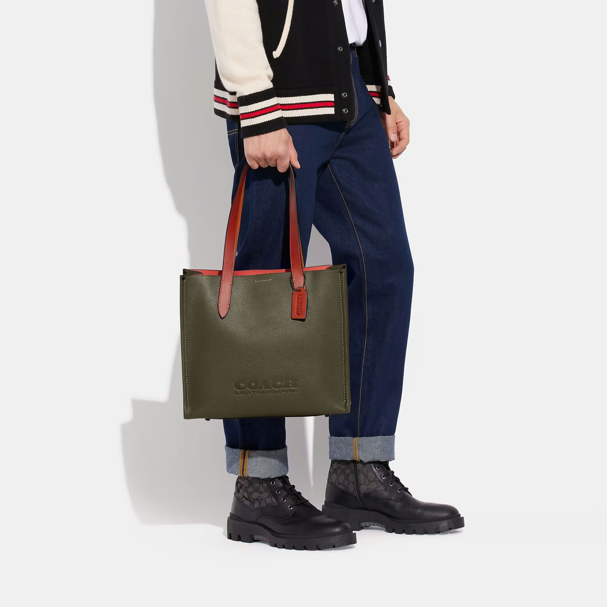 Túi Coach Relay Tote Bag 34 Leatherware DS Green