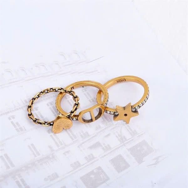 Set nhẫn - Dior 3 chiếc DS Vàng