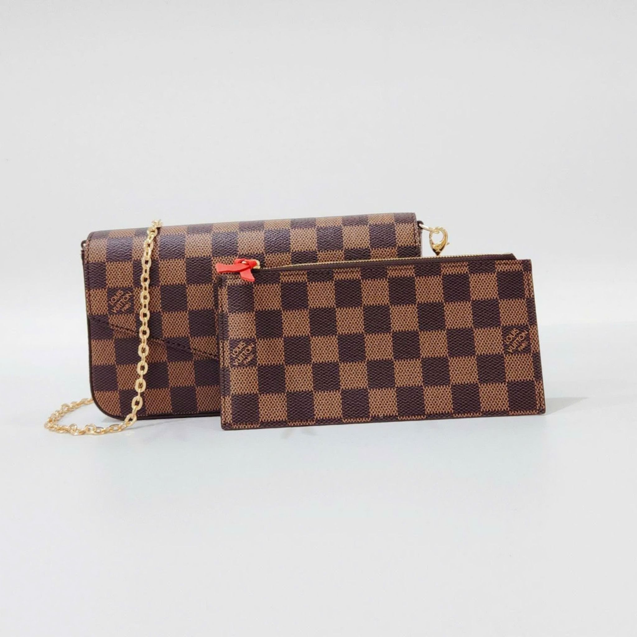 Túi đeo chéo - Louis Vuitton Félicie Pochette Damier DS Nâu