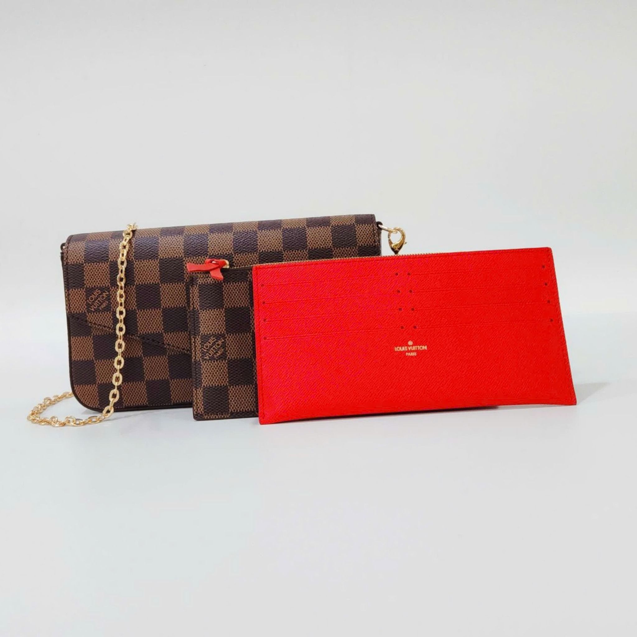 Túi đeo chéo - Louis Vuitton Félicie Pochette Damier DS Nâu