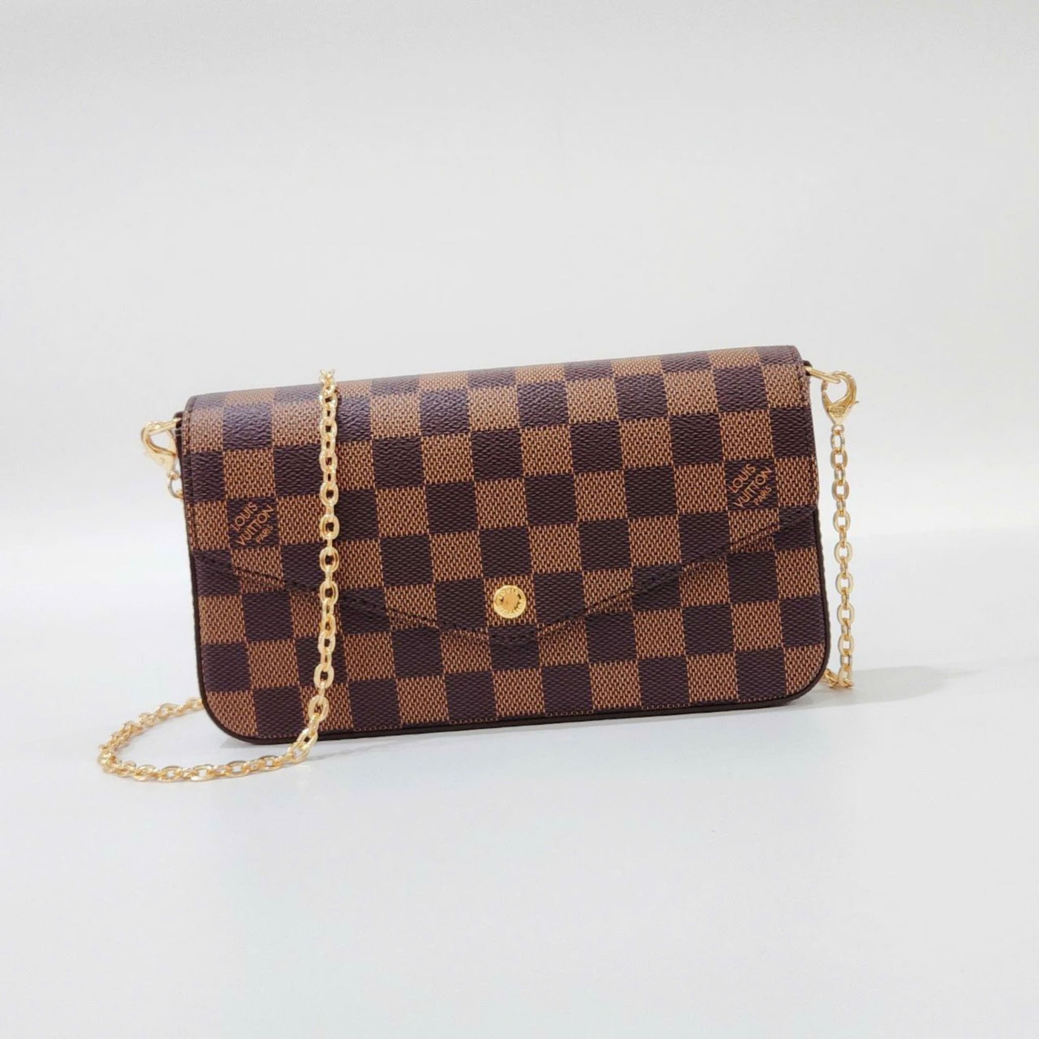 Túi đeo chéo - Louis Vuitton Félicie Pochette Damier DS Nâu