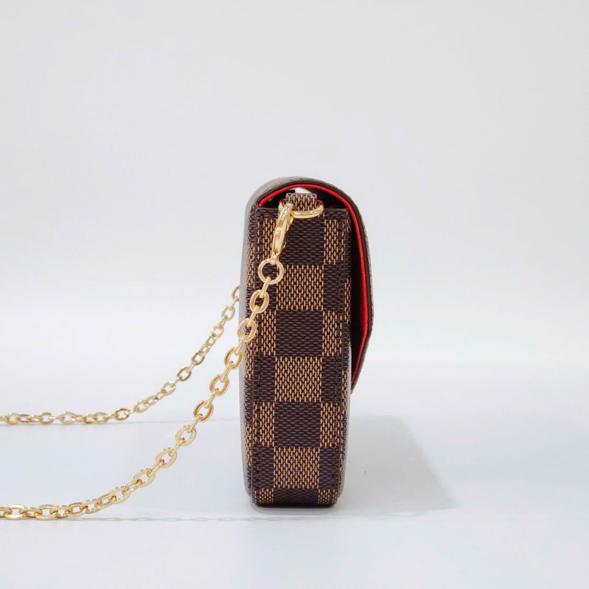 Túi đeo chéo - Louis Vuitton Félicie Pochette Damier DS Nâu