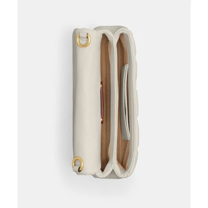 Túi Coach Tabby Shoulder 20 Quilting DS White/Gold - 20x10x8cm