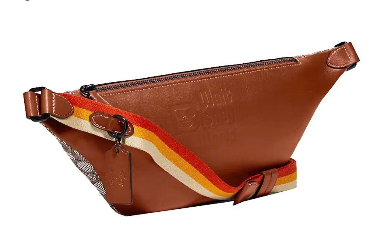 Túi Coach x Disney World 50th Anniversary League Belt Bag DS Brown