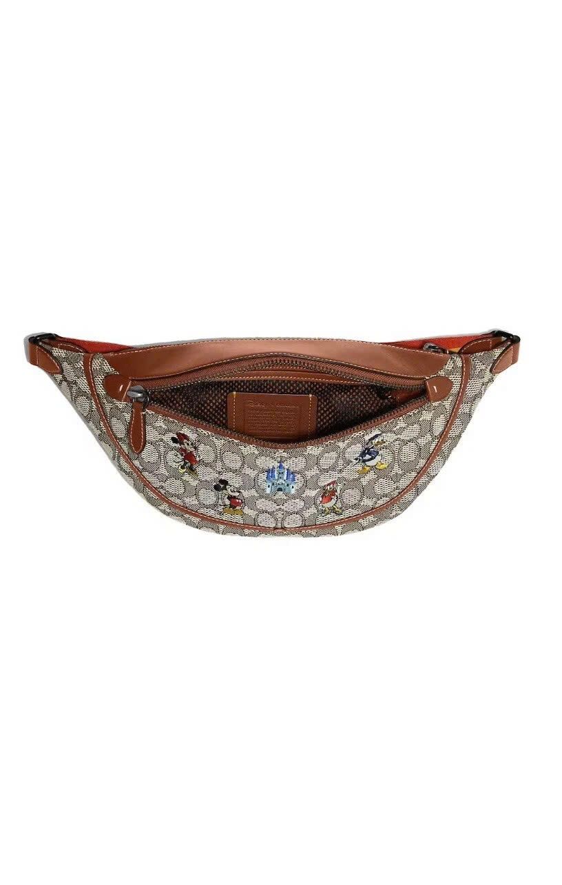 Túi Coach x Disney World 50th Anniversary League Belt Bag DS Brown
