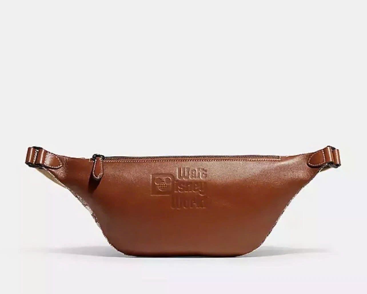 Túi Coach x Disney World 50th Anniversary League Belt Bag DS Brown